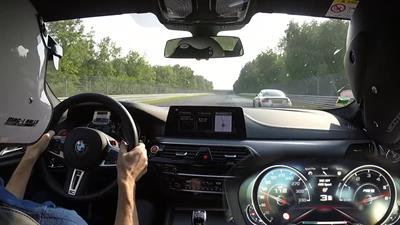 BMW M5 F90 Nürburgring hot lap onboard