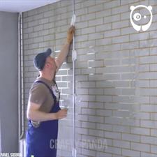 How to make brick wall imitation