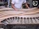 Bending wood to make a curved bench
