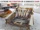 Extreme restoration of a damaged chair